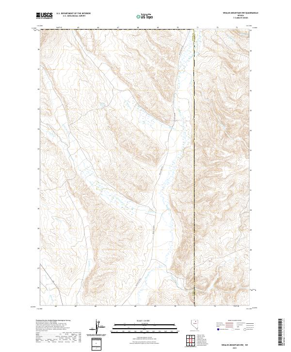 Swales Mountain NW, NV — USGS 7.5-minute topo (2021)