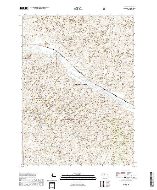 Natick, NE — USGS 7.5-minute topo (2021)