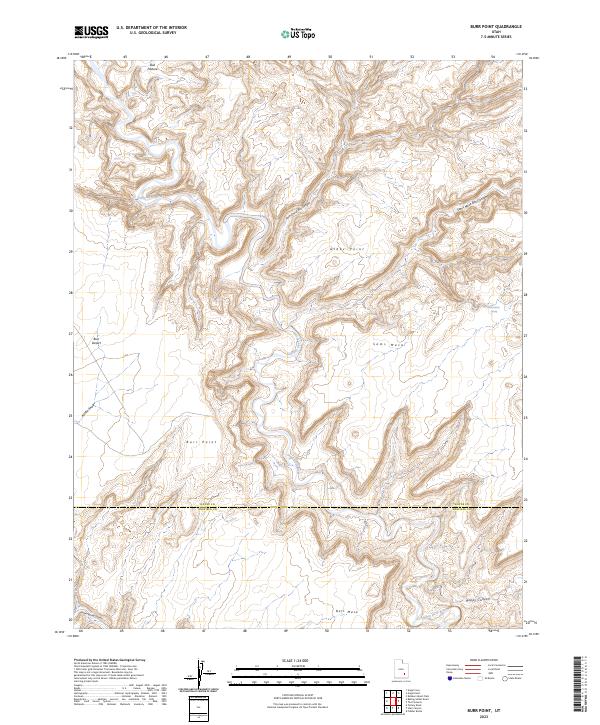 Burr Point, UT — USGS 7.5-minute topo (2023)