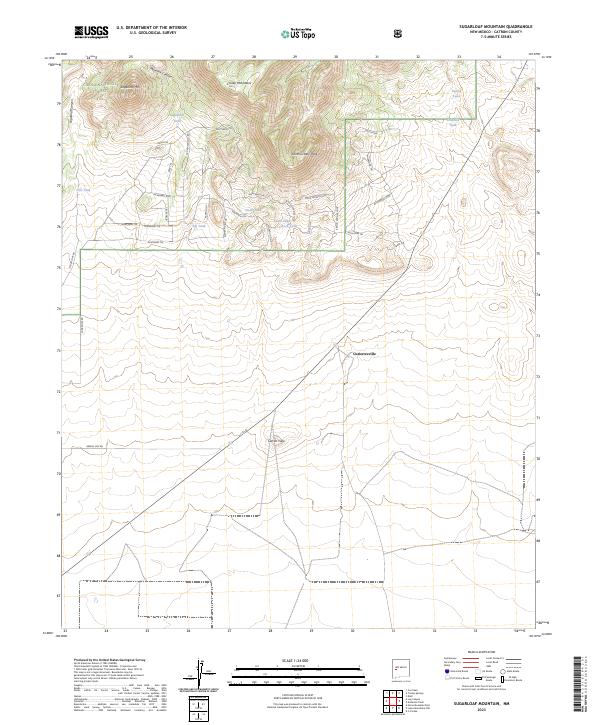 Sugarloaf Mountain, NM — USGS 7.5-minute topo (2023)