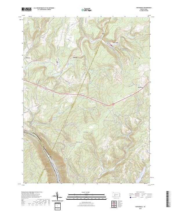 Vintondale, PA — USGS 7.5-minute topo (2023)