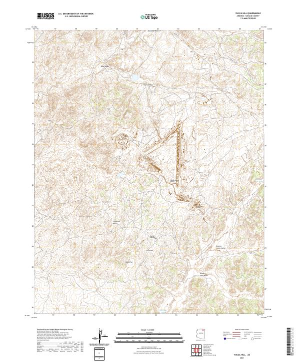 Yucca Hill, AZ — USGS 7.5-minute topo (2021)