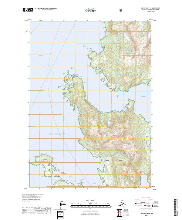 Cordova D-8 NE, AK — USGS 7.5-minute topo (2024)