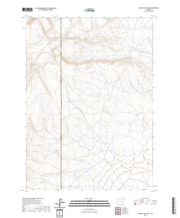 Ancient Lake Well, OR — USGS 7.5-minute topo (2023)