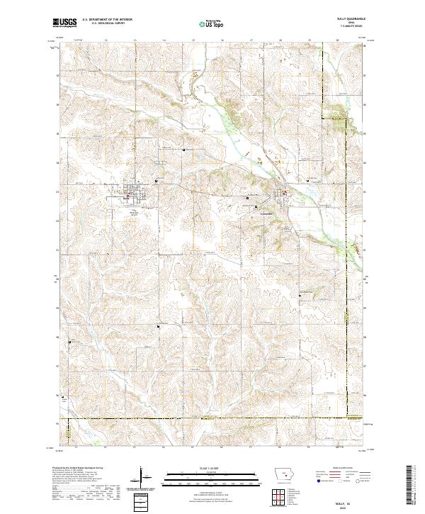 Sully, IA — USGS 7.5-minute topo (2022)