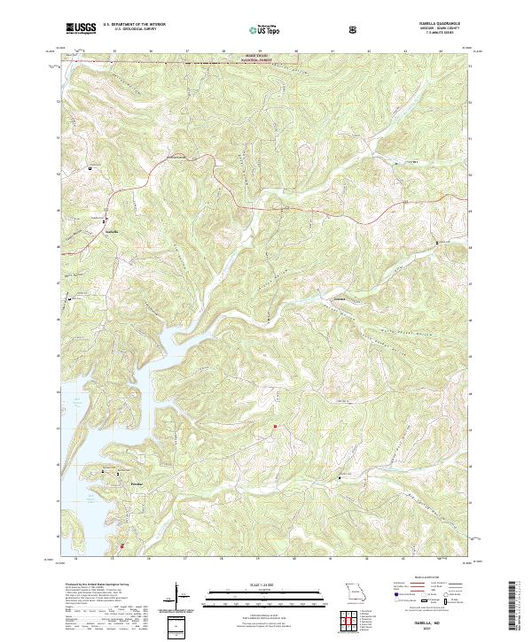 Isabella, MO — USGS 7.5-minute topo (2021)