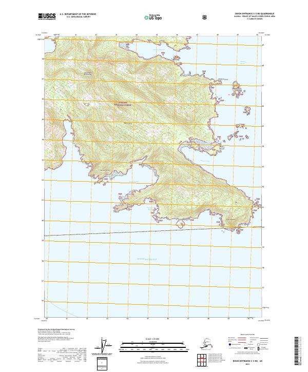 Dixon Entrance C-3 NE, AK — USGS 7.5-minute topo (2021)