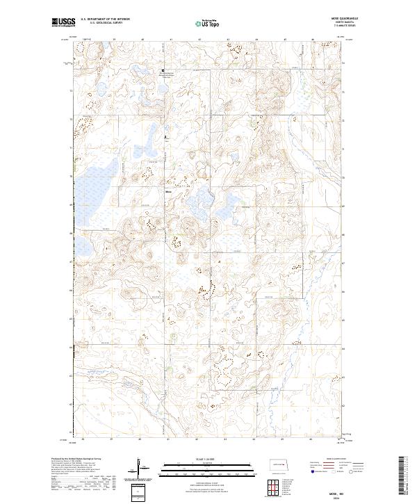 Mose, ND — USGS 7.5-minute topo (2024)