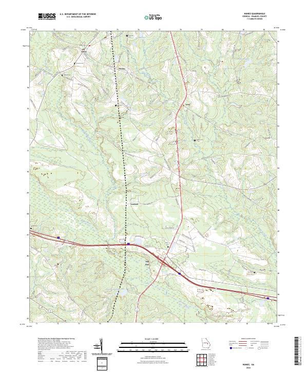 Nunez, GA — USGS 7.5-minute topo (2024)