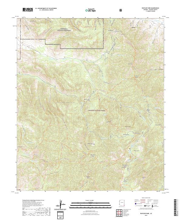 Rustler Park, AZ — USGS 7.5-minute topo (2021)