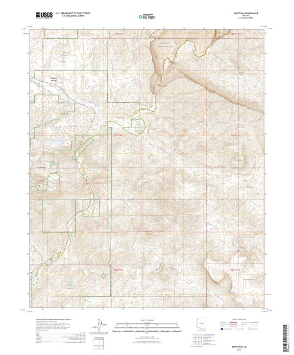 Christmas, AZ — USGS 7.5-minute topo (2026)