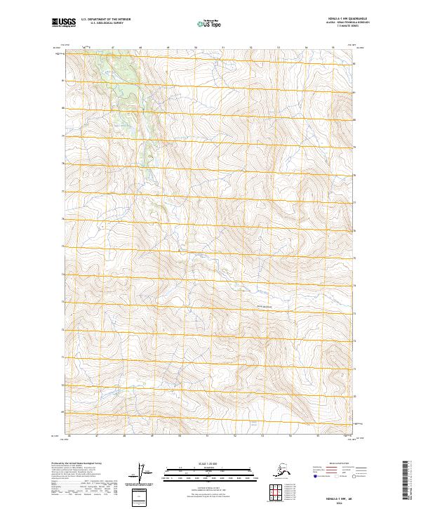 Kenai A-1 NW, AK — USGS 7.5-minute topo (2024)
