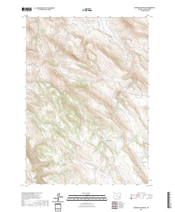 Anderson Mountain, OR — USGS 7.5-minute topo (2024)