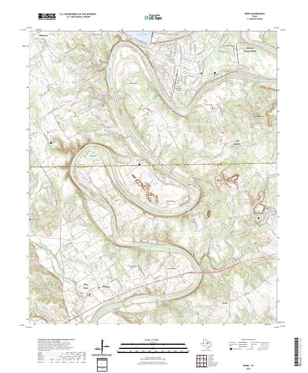 Nemo, TX — USGS 7.5-minute topo (2023)