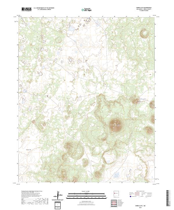 Cerro Alto, NM — USGS 7.5-minute topo (2023)