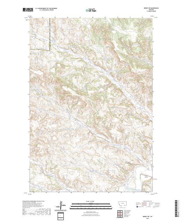 Birney SW, MT — USGS 7.5-minute topo (2024)