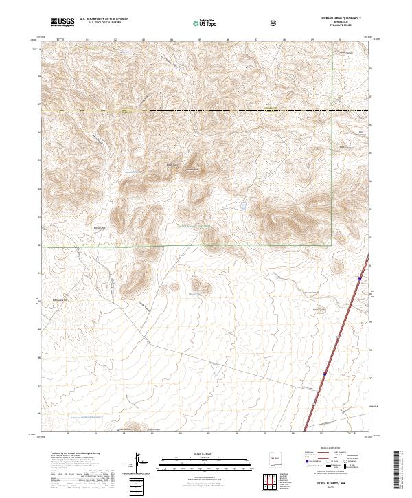 Sierra Fijardo, NM — USGS 7.5-minute topo (2023)