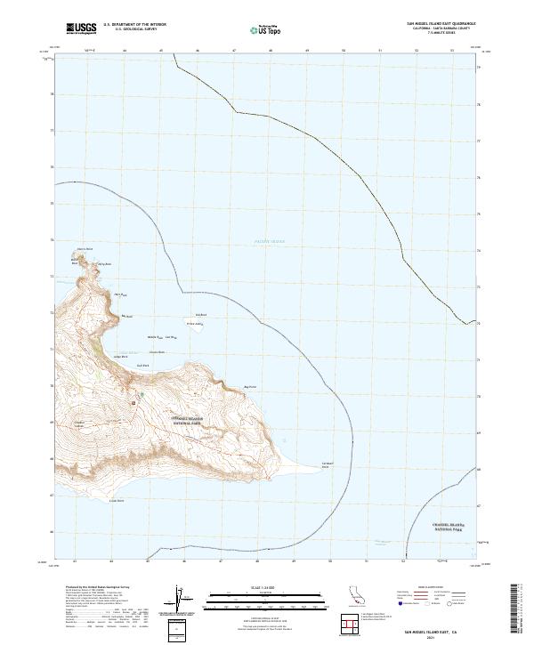 San Miguel Island East, CA — USGS 7.5-minute topo (2021)