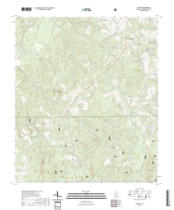 Carolina, AL — USGS 7.5-minute topo (2024)