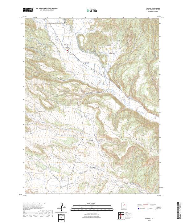Tabiona, UT — USGS 7.5-minute topo (2023)