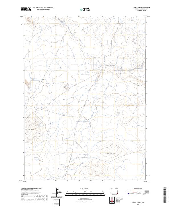Stoney Corral, OR — USGS 7.5-minute topo (2024)