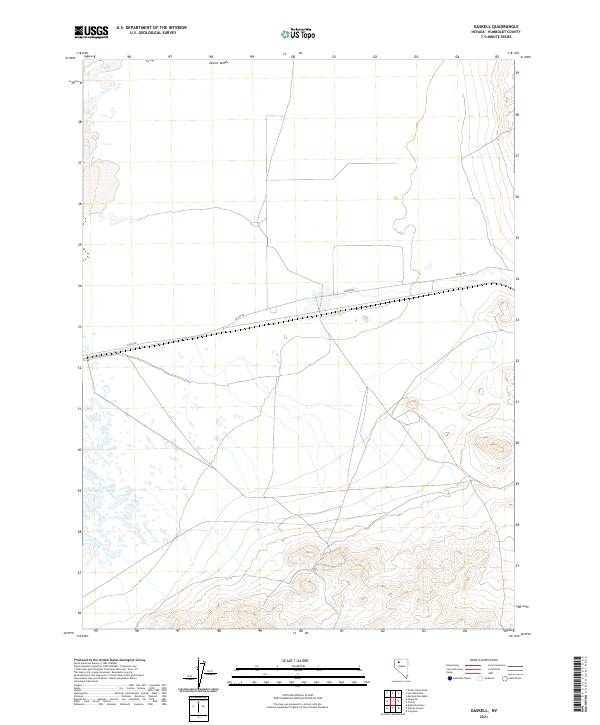Gaskell, NV — USGS 7.5-minute topo (2021)