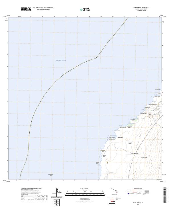 Makalawena, HI — USGS 7.5-minute topo (2024)