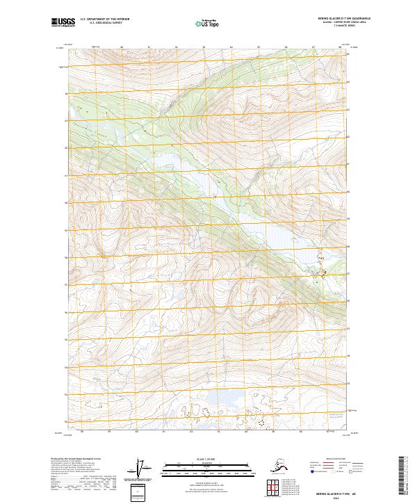 Bering Glacier D-7 NW, AK — USGS 7.5-minute topo (2024)