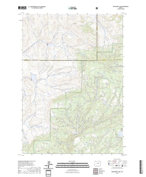 Delintment Lake, OR — USGS 7.5-minute topo (2023)