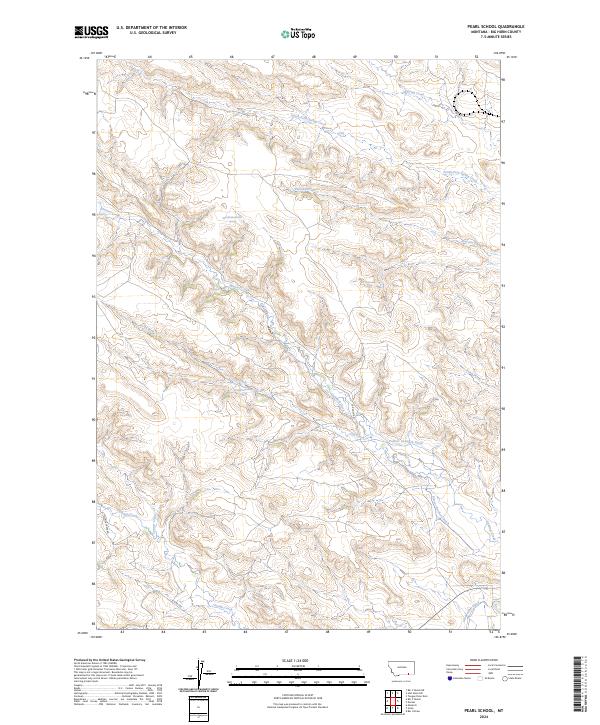 Pearl School, MT — USGS 7.5-minute topo (2024)