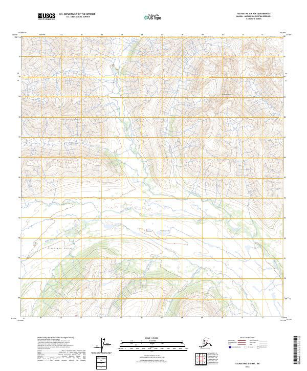 Talkeetna A-6 NW, AK — USGS 7.5-minute topo (2024)