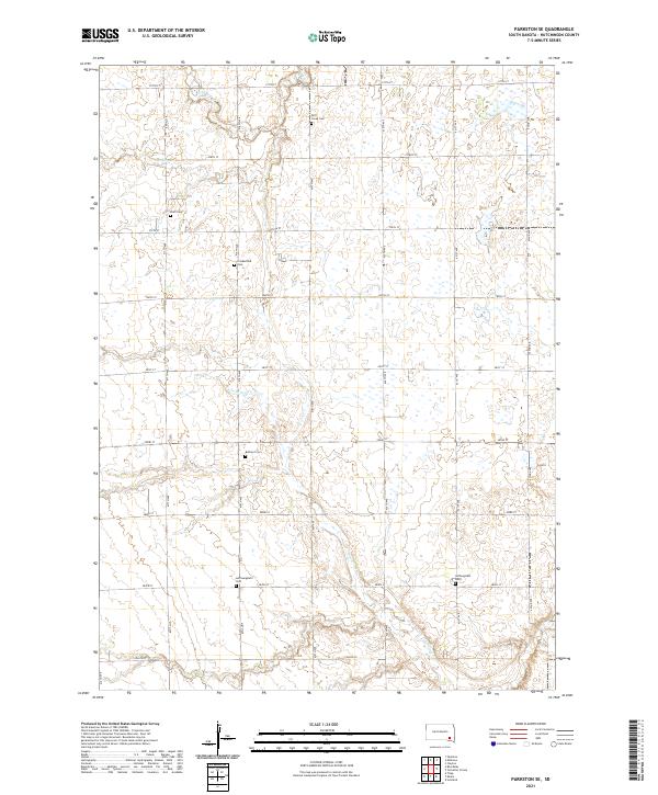 Parkston SE, SD — USGS 7.5-minute topo (2021)