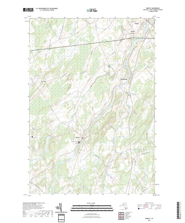 Morley, NY — USGS 7.5-minute topo (2023)