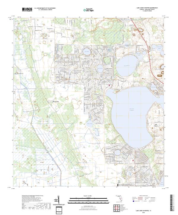 Lake June In Winter, FL — USGS 7.5-minute topo (2024)