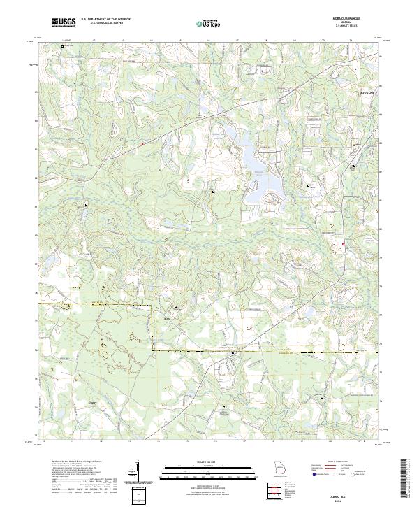 Mora, GA — USGS 7.5-minute topo (2024)