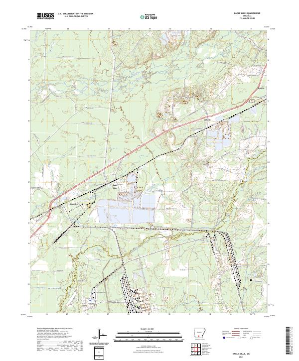 Eagle Mills, AR — USGS 7.5-minute topo (2024)