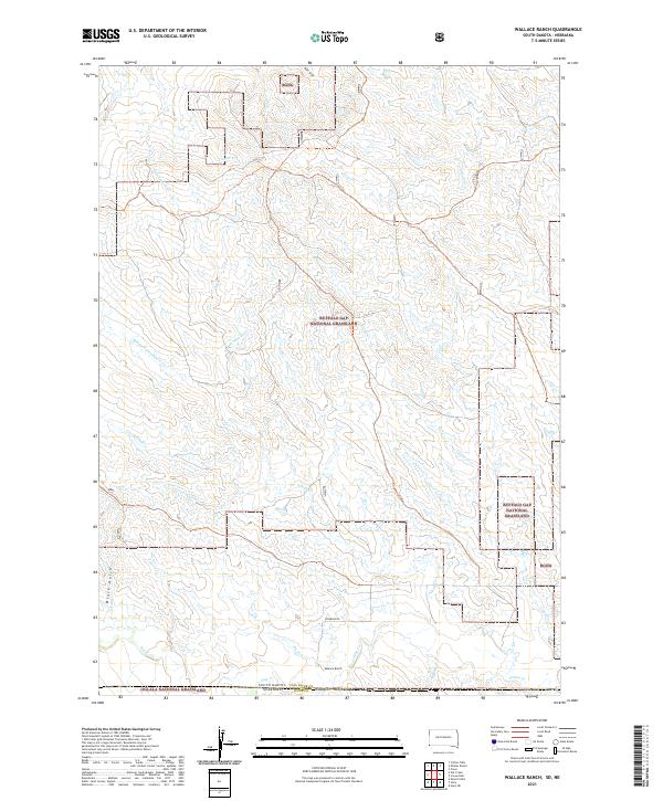 Wallace Ranch, SD-NE — USGS 7.5-minute topo (2021)