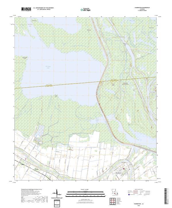 Charenton, LA — USGS 7.5-minute topo (2024)
