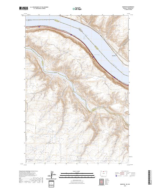 Quinton, OR-WA — USGS 7.5-minute topo (2023)