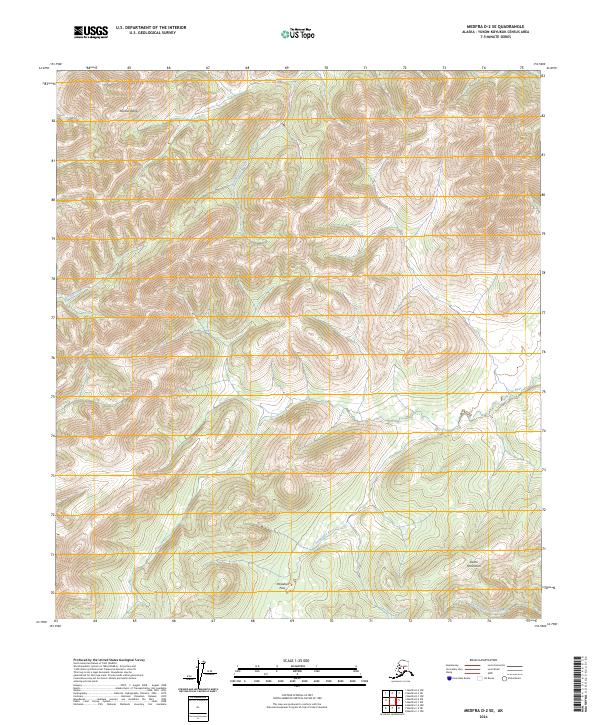 Medfra D-2 SE, AK — USGS 7.5-minute topo (2024)