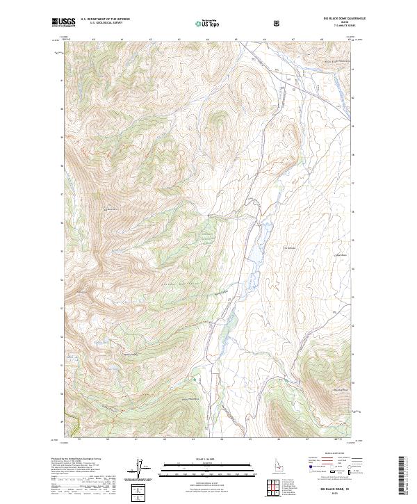 Big Black Dome, ID — USGS 7.5-minute topo (2023)
