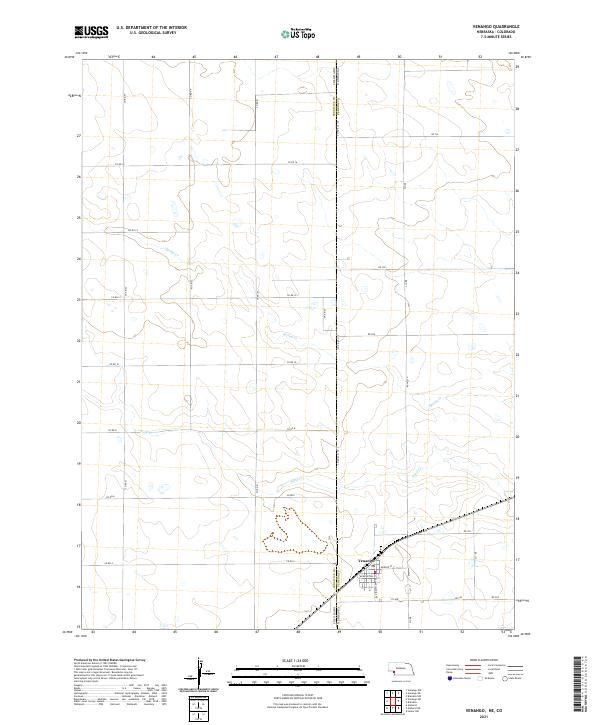 Venango, NE-CO — USGS 7.5-minute topo (2021)
