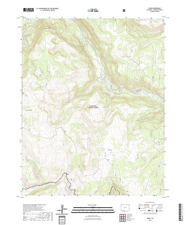 Osier, CO — USGS 7.5-minute topo (2022)