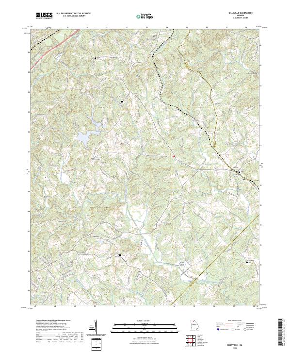 Gillsville, GA — USGS 7.5-minute topo (2024)