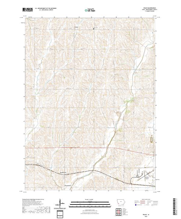 Wales, IA — USGS 7.5-minute topo (2022)