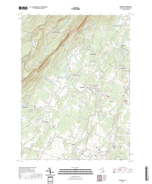 Gardiner, NY — USGS 7.5-minute topo (2023)