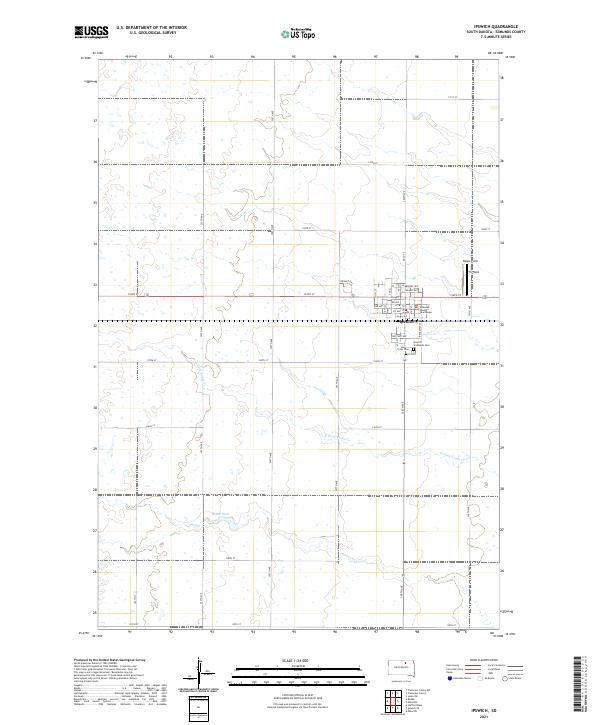 Ipswich, SD — USGS 7.5-minute topo (2021)