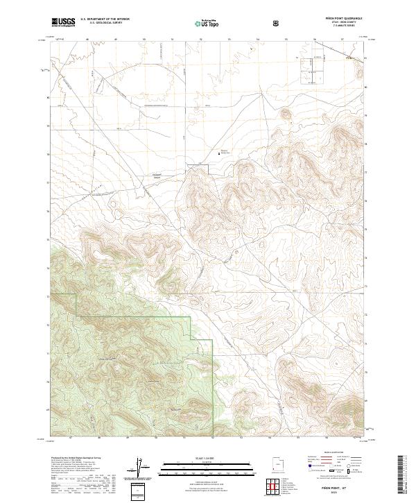 Pinon Point, UT — USGS 7.5-minute topo (2023)