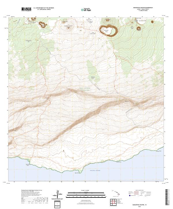 Makaopuhi Crater, HI — USGS 7.5-minute topo (2024)
