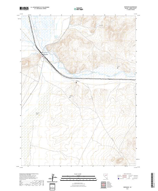 Beowawe, NV — USGS 7.5-minute topo (2021)
